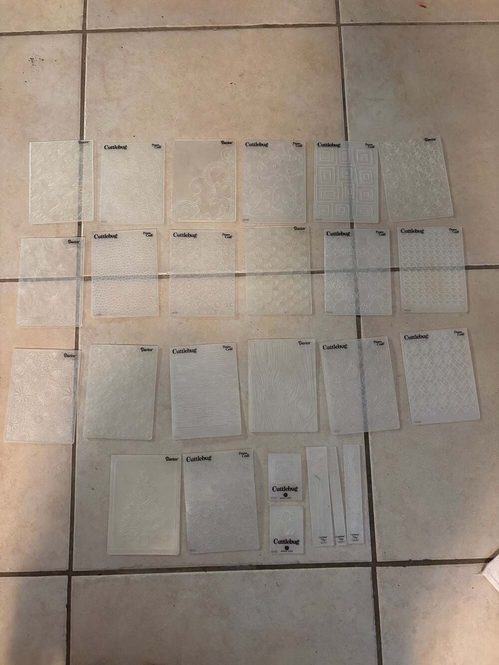 Cuddlebug Embossing Folders 25 piece Lot Bundle